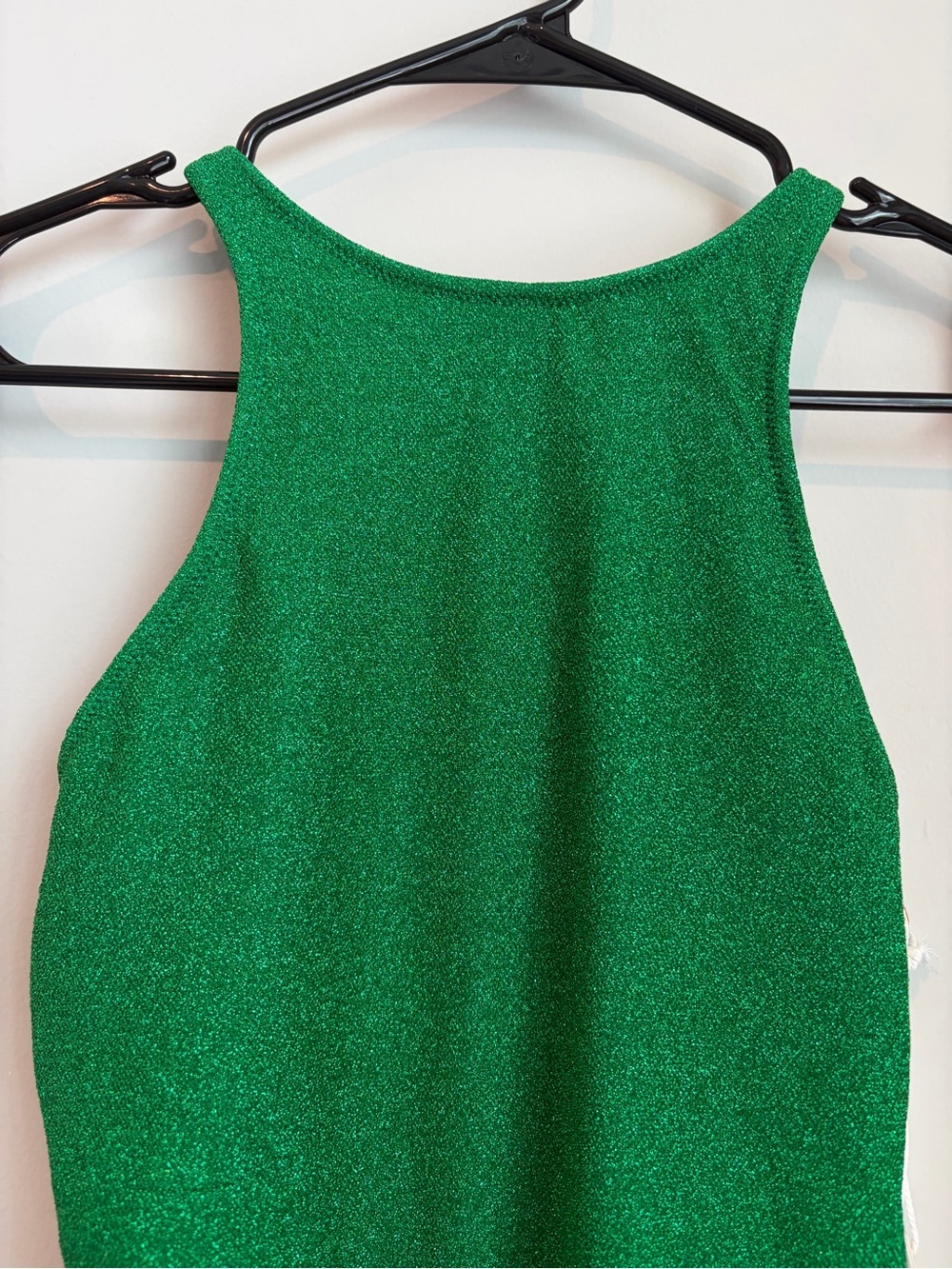 Good American Sparkle Racerback One-Piece Swimsuit - Picture 4 of 7